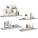 Rafturi perete suspendate 4 buc. gri beton 90x23,5x3,8 cm MDF - WALTI WALTI