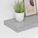 Raft de perete suspendat, gri beton, 120x23,5x3,8 cm, MDF - WALTI WALTI
