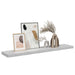Raft de perete suspendat, gri beton, 120x23,5x3,8 cm, MDF - WALTI WALTI