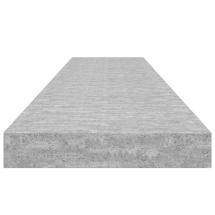 Raft de perete suspendat, gri beton, 120x23,5x3,8 cm, MDF - WALTI WALTI