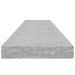 Raft de perete suspendat, gri beton, 120x23,5x3,8 cm, MDF - WALTI WALTI