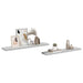Rafturi perete suspendate 2 buc. gri beton 120x23,5x3,8 cm MDF - WALTI WALTI