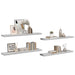 Rafturi perete suspendate 4 buc. gri beton 120x23,5x3,8 cm MDF - WALTI WALTI