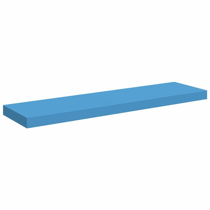 Raft de perete suspendat, albastru, 90x23,5x3,8 cm, MDF WALTI