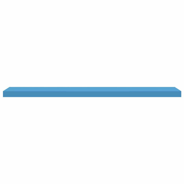Rafturi perete suspendate 4 buc. albastru 120x23,5x3,8 cm MDF WALTI
