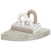 Rafturi de colț de perete, 2 buc., gri beton, 25x25x3,8 cm, MDF - WALTI WALTI
