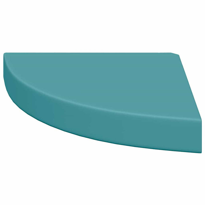 Rafturi de perete de colț, 4 buc., albastru, 25x25x3,8cm, MDF WALTI