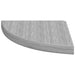 Rafturi de colț de perete 2 buc. gri beton 35x35x3,8 cm MDF - WALTI WALTI