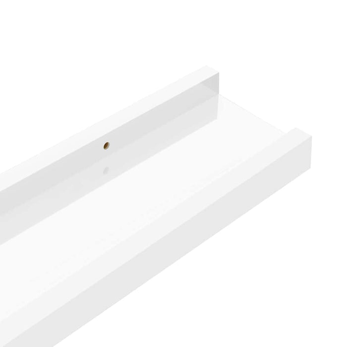 Rafturi de perete, 2 buc., alb extralucios, 40x9x3 cm - WALTI WALTI