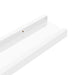 Rafturi de perete, 2 buc., alb extralucios, 40x9x3 cm - WALTI WALTI