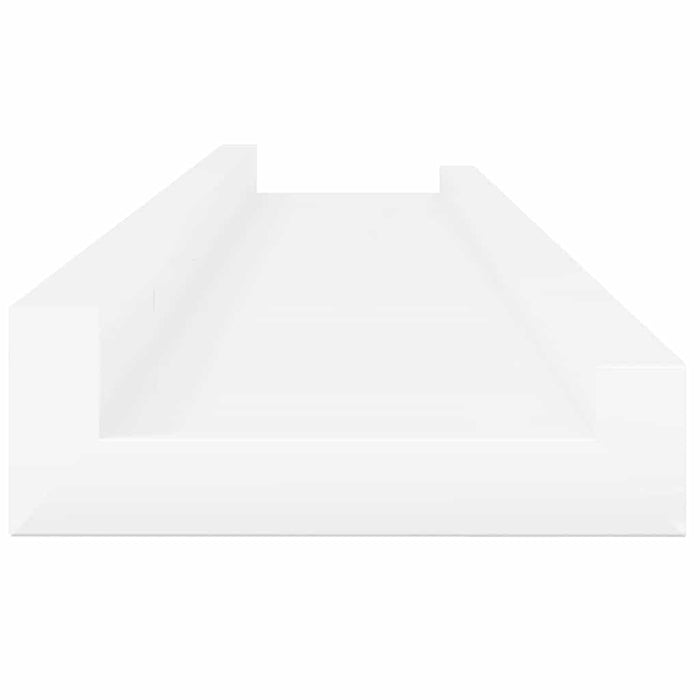 Rafturi de perete, 2 buc., alb extralucios, 60x9x3 cm - WALTI WALTI