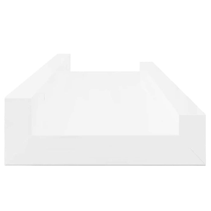 Rafturi de perete, 4 buc., alb extralucios, 40x9x3 cm - WALTI WALTI