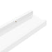 Rafturi de perete, 4 buc., alb extralucios, 40x9x3 cm - WALTI WALTI