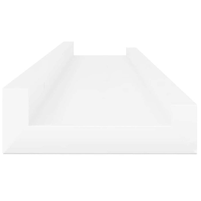 Rafturi de perete, 4 buc., alb extralucios, 60x9x3 cm - WALTI WALTI