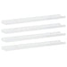 Rafturi de perete, 4 buc., alb extralucios, 80x9x3 cm - WALTI WALTI