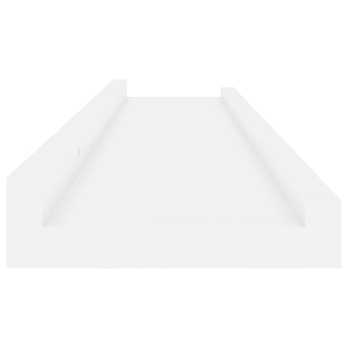Rafturi de perete, 4 buc., alb extralucios, 80x9x3 cm - WALTI WALTI