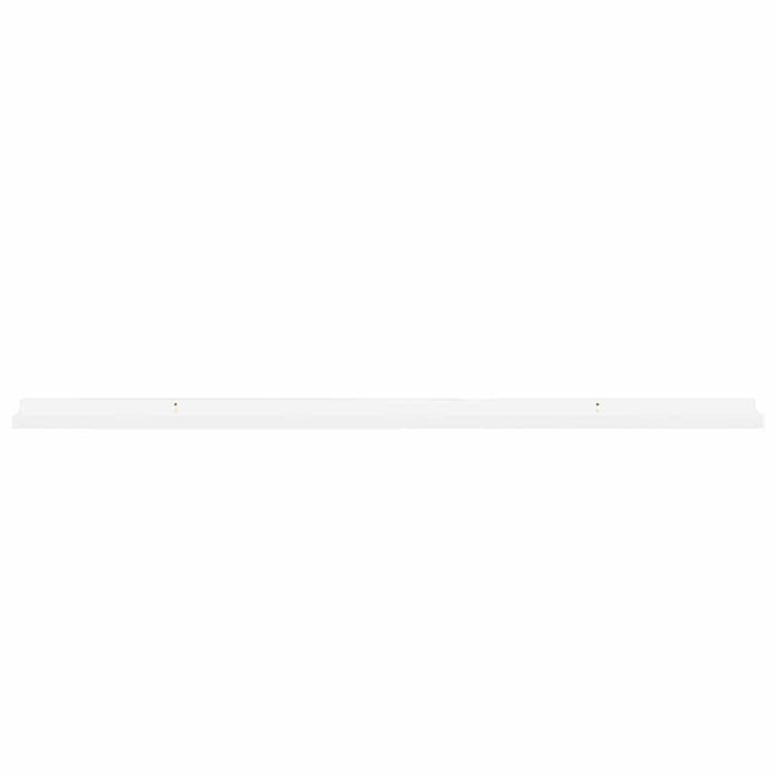 Rafturi de perete, 4 buc., alb extralucios, 115x9x3 cm - WALTI WALTI