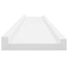 Rafturi de perete, 2 buc., alb, 100x9x3 cm - WALTI WALTI