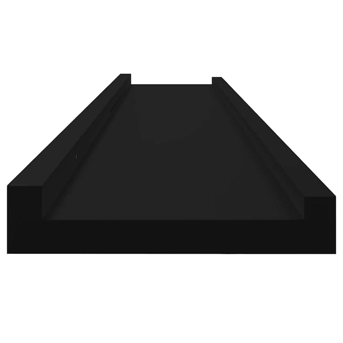 Rafturi de perete, 2 buc., negru, 100x9x3 cm - WALTI WALTI