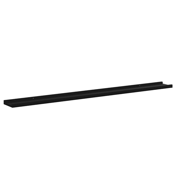 Rafturi de perete, 2 buc., negru, 115x9x3 cm - WALTI WALTI
