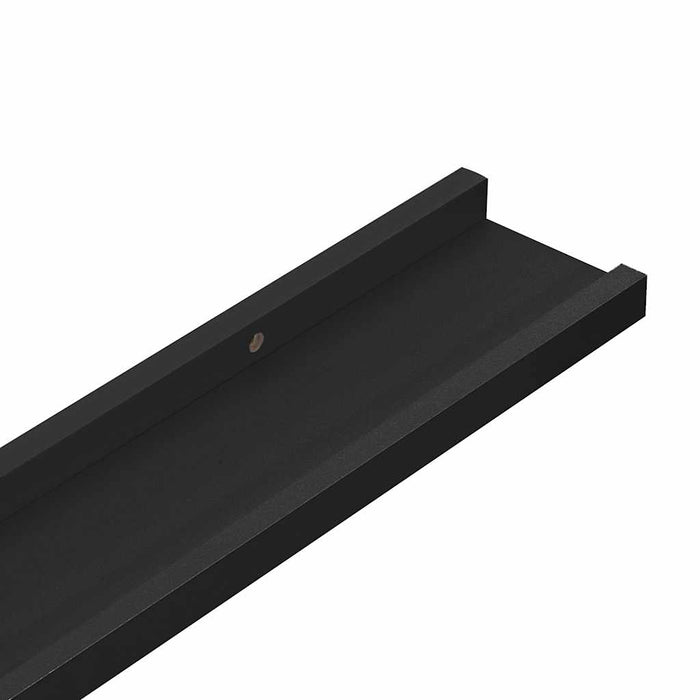 Rafturi de perete, 2 buc., negru, 115x9x3 cm - WALTI WALTI