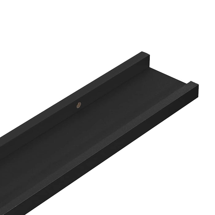 Rafturi de perete, 4 buc., negru, 40x9x3 cm - WALTI WALTI