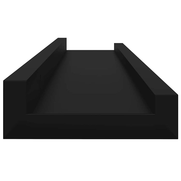 Rafturi de perete, 4 buc., negru, 60x9x3 cm - WALTI WALTI