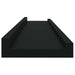 Rafturi de perete, 4 buc., negru, 80x9x3 cm - WALTI WALTI