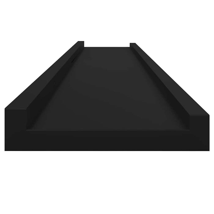 Rafturi de perete, 4 buc., negru, 115x9x3 cm - WALTI WALTI