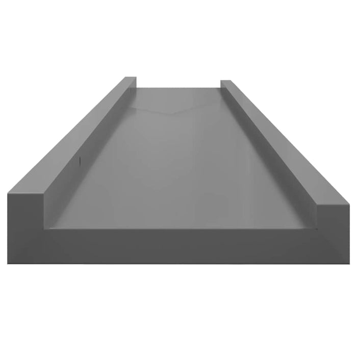 Rafturi de perete, 2 buc., gri, 100x9x3 cm - WALTI WALTI