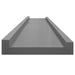 Rafturi de perete, 2 buc., gri, 115x9x3 cm - WALTI WALTI