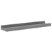 Rafturi de perete, 4 buc., gri, 40x9x3 cm - WALTI WALTI
