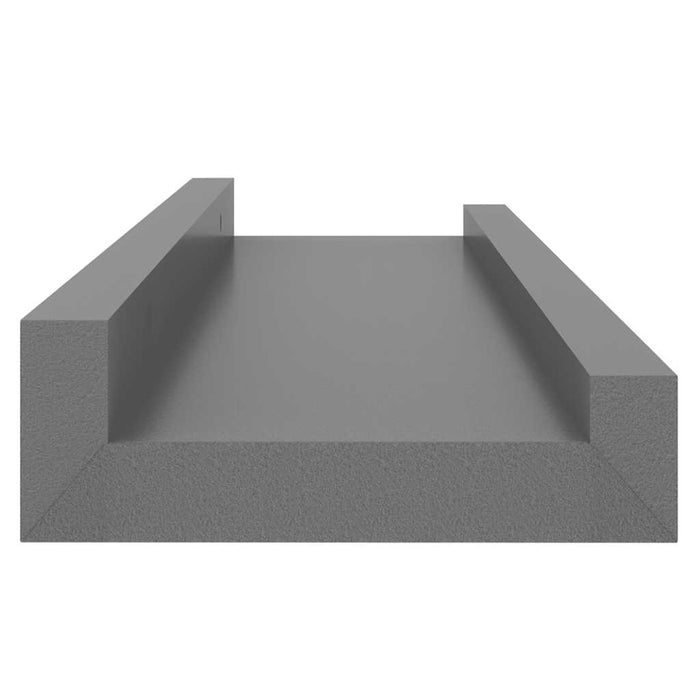 Rafturi de perete, 4 buc., gri, 40x9x3 cm - WALTI WALTI