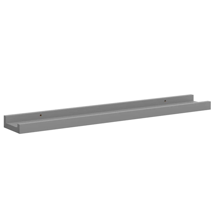 Rafturi de perete, 4 buc., gri, 60x9x3 cm - WALTI WALTI