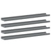 Rafturi de perete, 4 buc., gri, 80x9x3 cm - WALTI WALTI