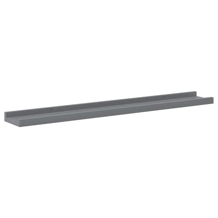 Rafturi de perete, 4 buc., gri, 80x9x3 cm - WALTI WALTI