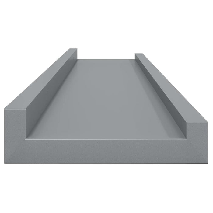Rafturi de perete, 4 buc., gri, 80x9x3 cm - WALTI WALTI