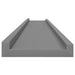 Rafturi de perete, 4 buc., gri, 115x9x3 cm - WALTI WALTI