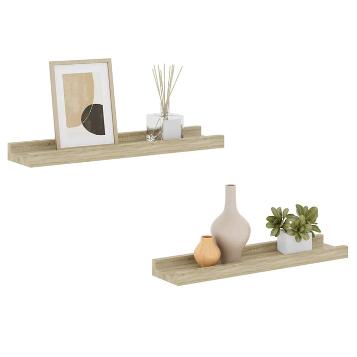 Rafturi de perete 2 buc. Stejar Sonoma 40x9x3 cm - WALTI WALTI