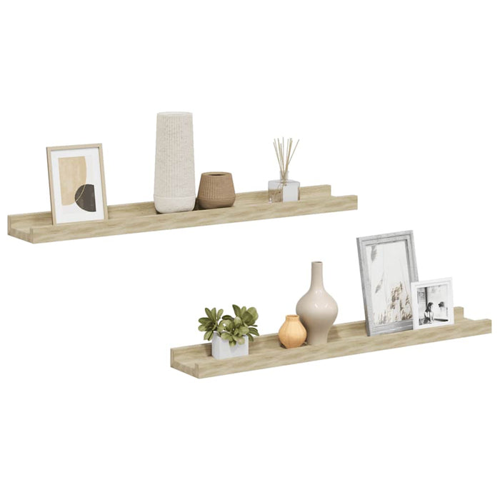 Rafturi de perete 2 buc. Stejar Sonoma 60x9x3 cm - WALTI WALTI