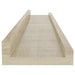 Rafturi de perete 2 buc. Stejar Sonoma 60x9x3 cm - WALTI WALTI
