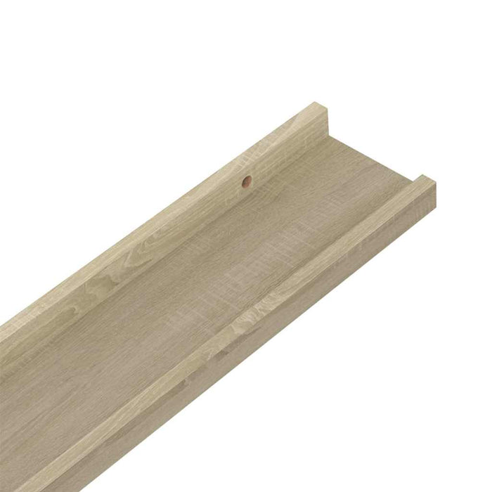 Rafturi de perete, 2 buc., stejar sonoma, 115x9x3 cm - WALTI WALTI