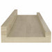 Rafturi de perete, 4 buc., stejar sonoma, 40x9x3 cm - WALTI WALTI