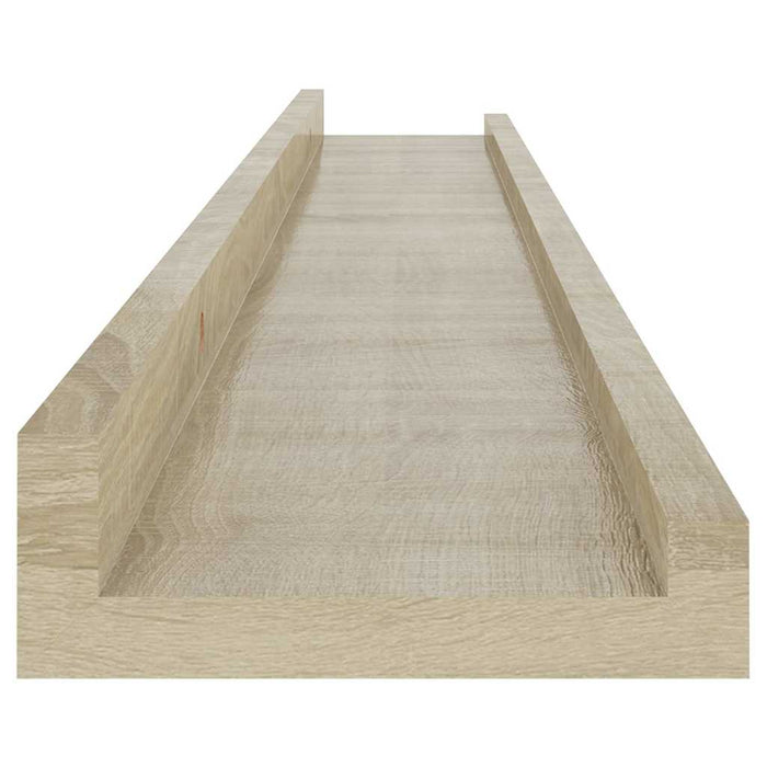Rafturi de perete, 4 buc., stejar sonoma, 80x9x3 cm - WALTI WALTI