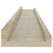 Rafturi de perete, 4 buc., stejar sonoma, 80x9x3 cm - WALTI WALTI