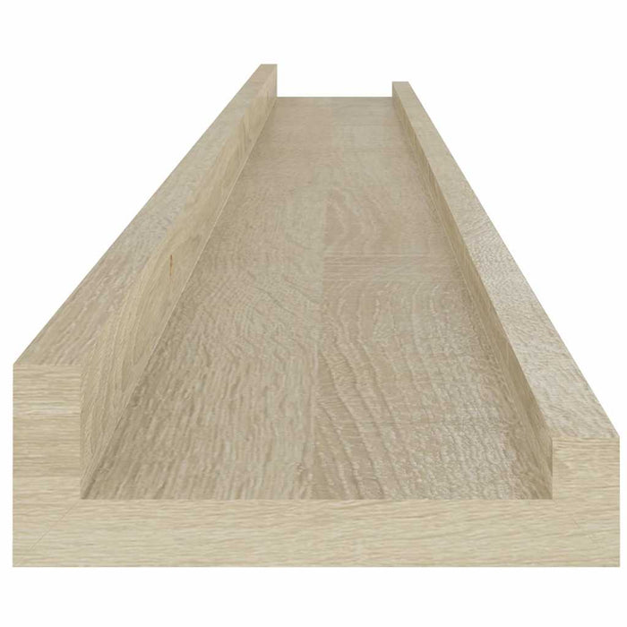 Rafturi de perete, 4 buc., stejar sonoma, 100x9x3 cm - WALTI WALTI