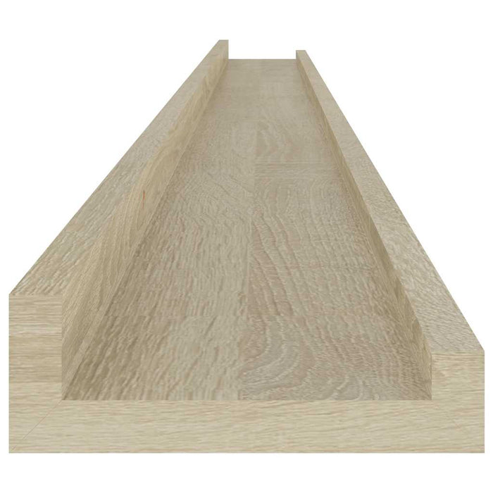 Rafturi de perete, 4 buc., stejar sonoma, 115x9x3 cm - WALTI WALTI