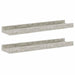 Rafturi de perete, 2 buc., gri beton, 40x9x3 cm - WALTI WALTI