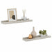Rafturi de perete, 2 buc., gri beton, 40x9x3 cm - WALTI WALTI