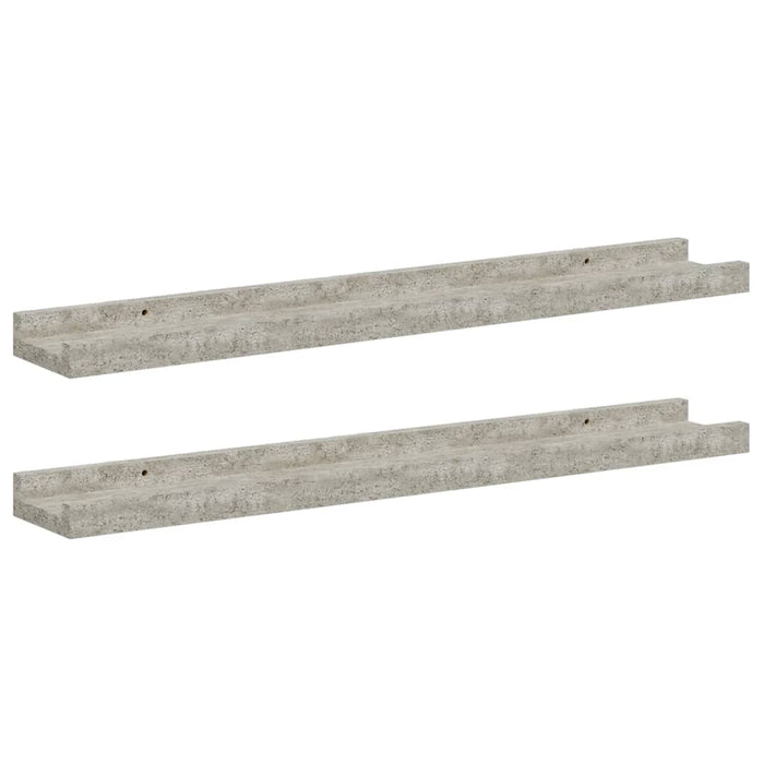 Rafturi de perete, 2 buc., gri beton, 60x9x3 cm - WALTI WALTI